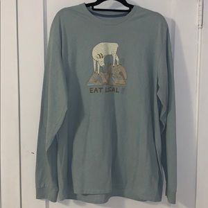 Patagonia Long-Sleeve Shirt “Eat Local” feat. 🐐